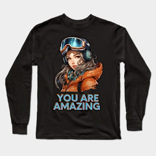 Amazing Winter Girl Long Sleeve T-Shirt